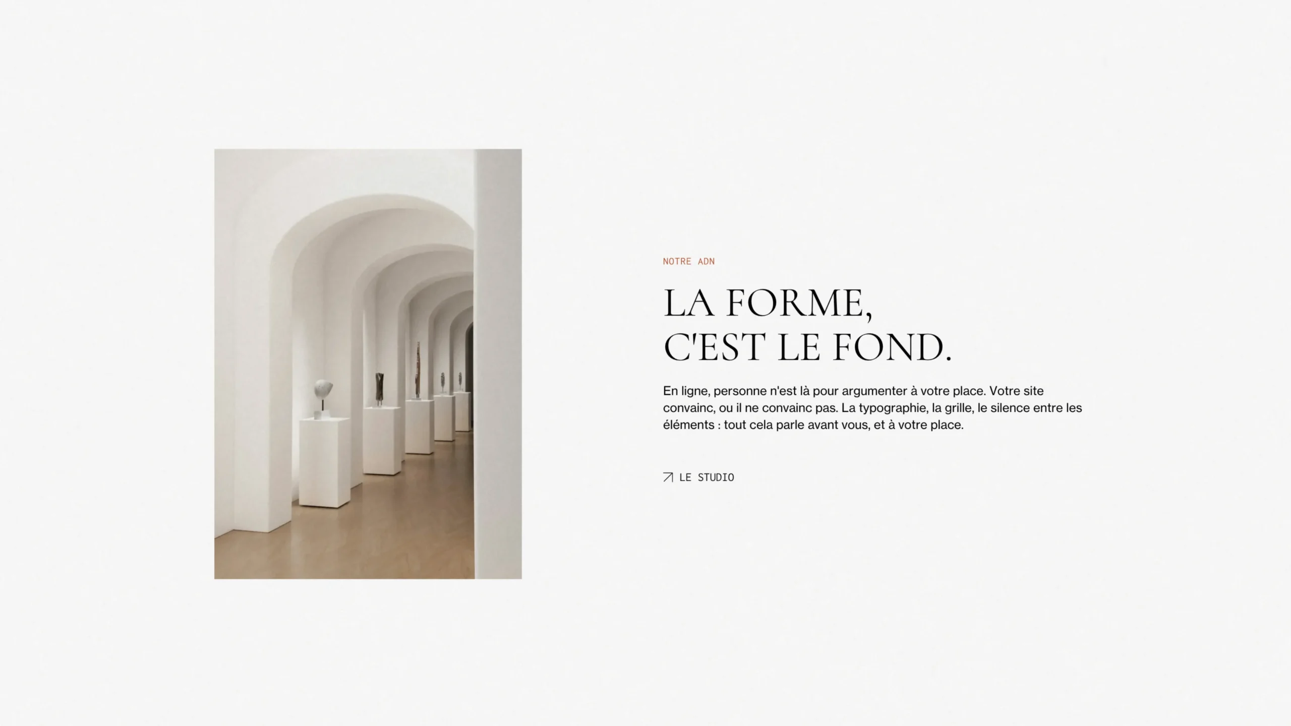 Homepage site vitrine - Une page d'accueil qui convertit - The Showcase Studio Webdesign Paris Val d'Europe